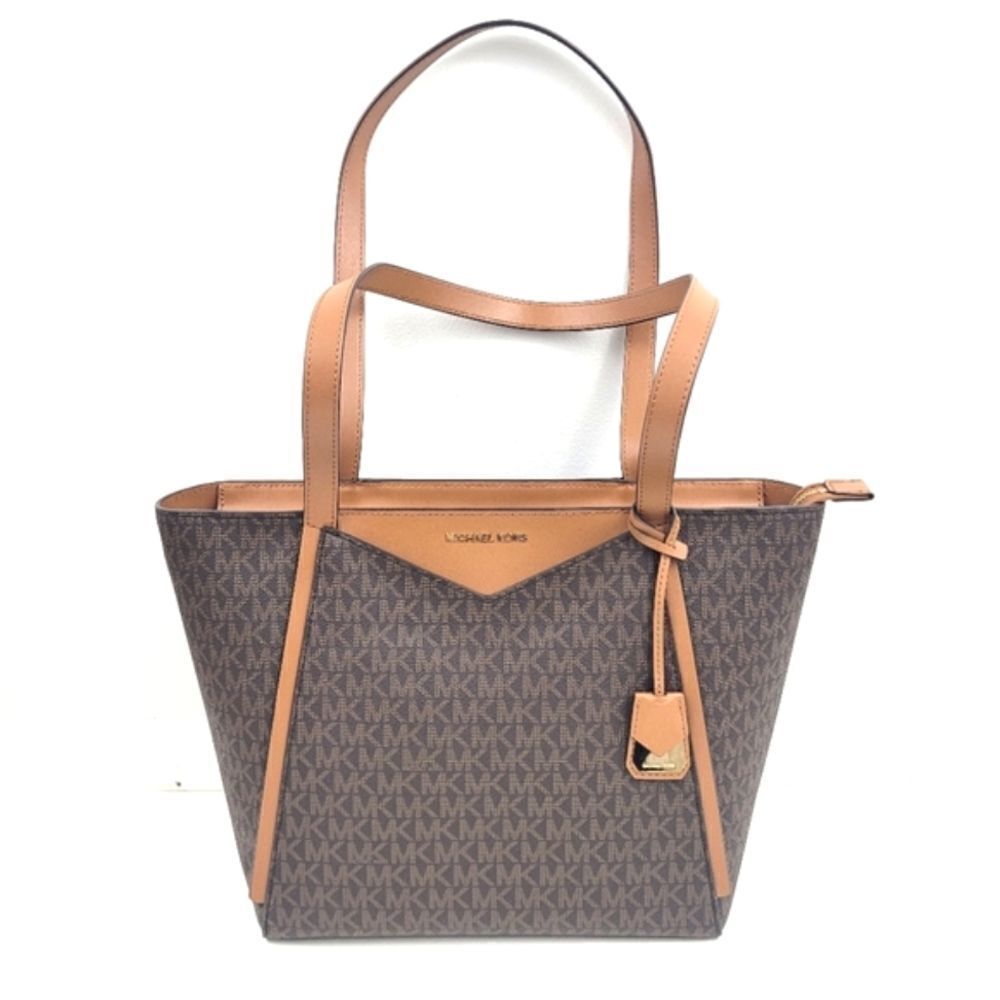 MICHAEL KORS Whitney zip top shoulder tote bag